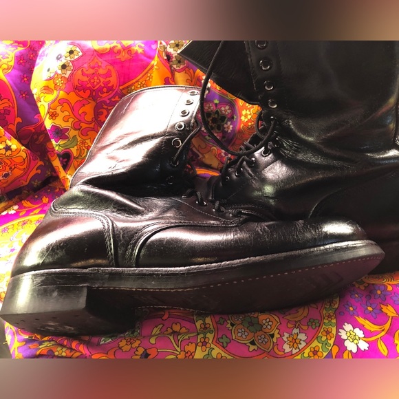 Men's (Unisex) Army Combat Drill 12 Hole Lace Up Boots - Picture 10 of 16